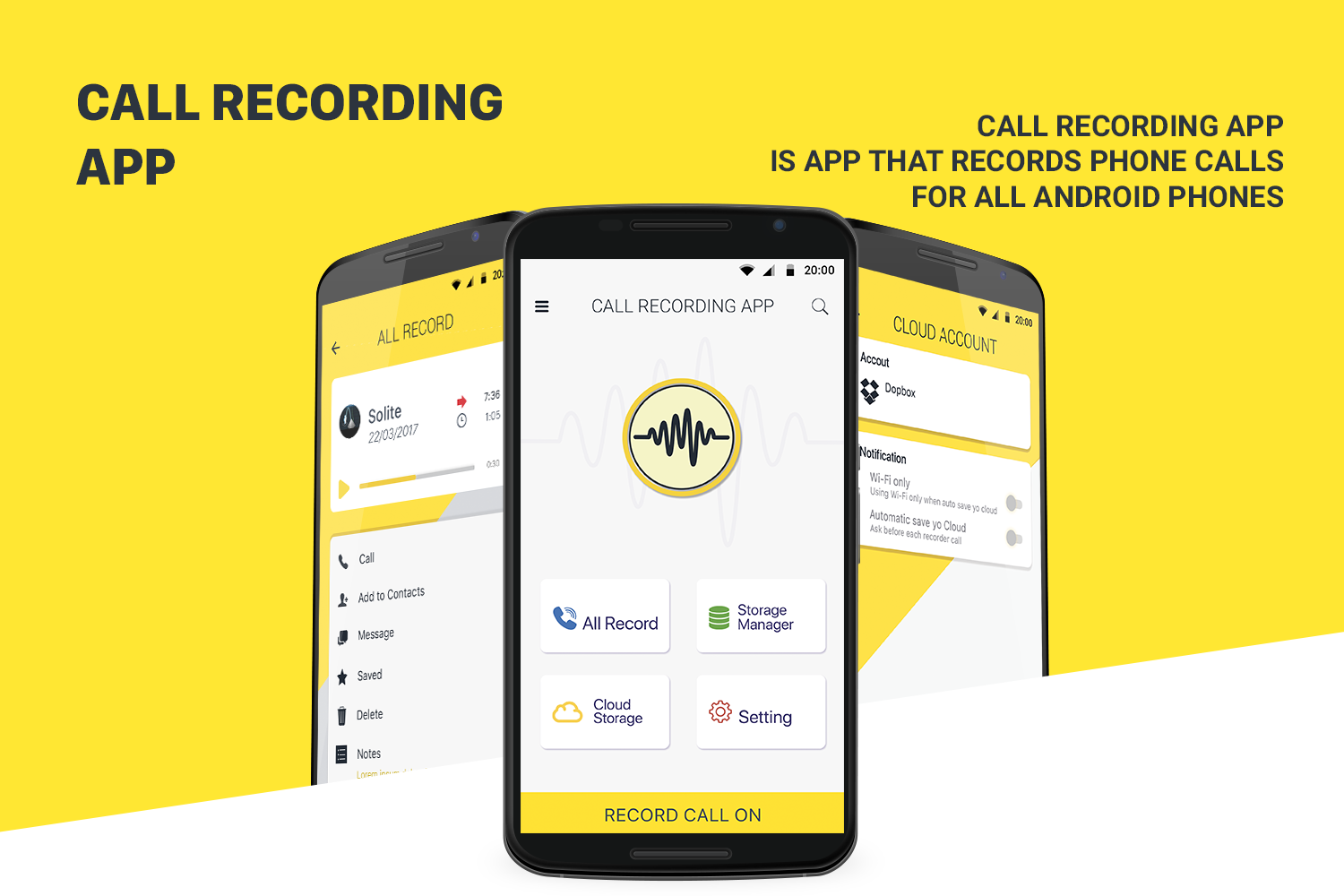 RecMyCall - Cross-Platform Call Recorder Mobile App Development