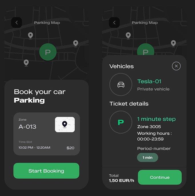 Parkmepro car-parking platform